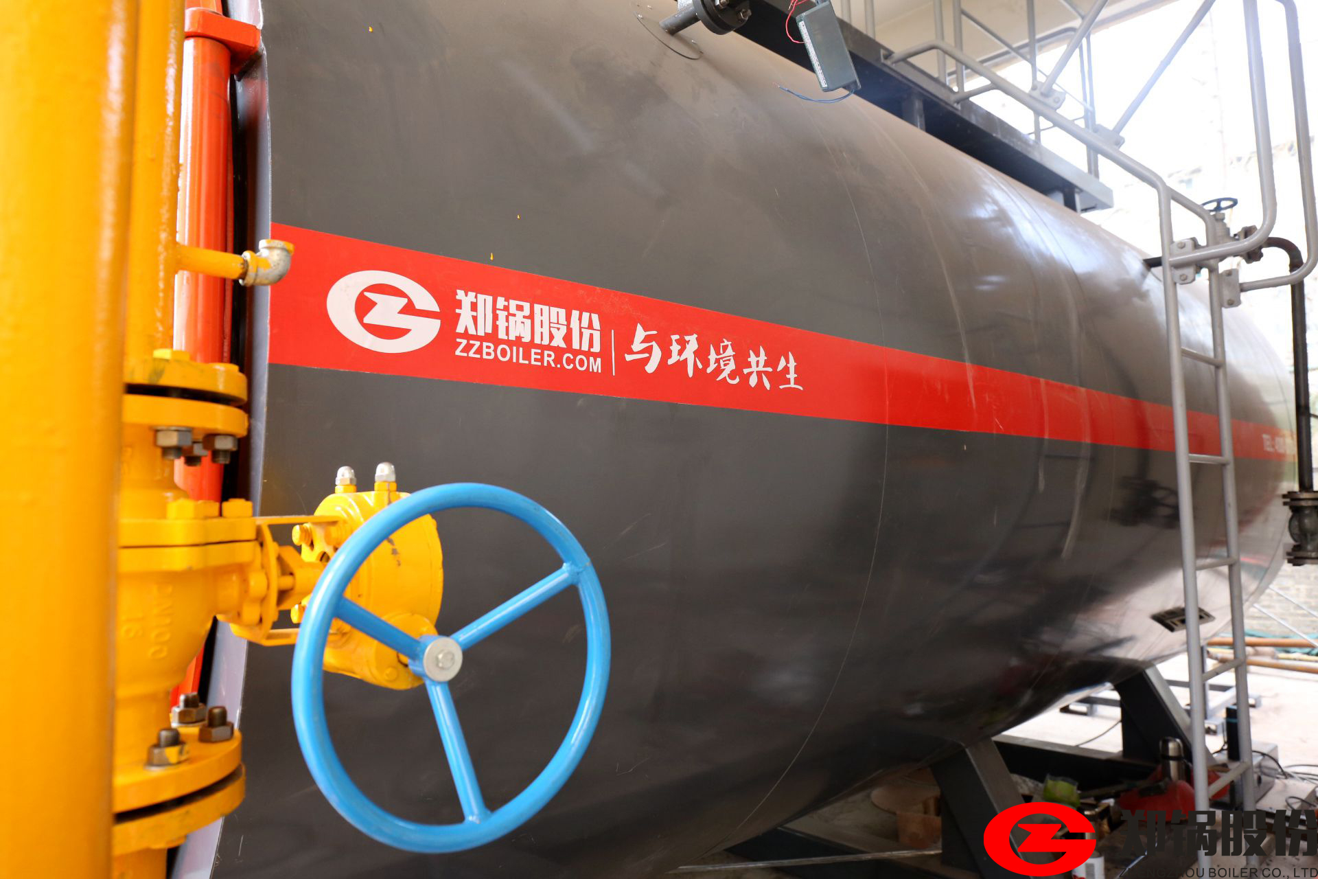 郑州万通药业4蒸吨/小时WNS低氮燃气锅炉项目