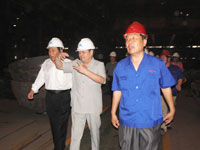 2012年6月份省人大常委会副主任、省总工会主席刘新民一行莅临指导