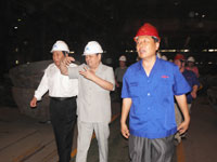 2012年6月份省人大常委會副主任、省總工會主席劉新民一行蒞臨指導
