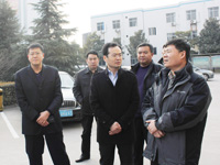 崔紅旗董事長陪同鄭州高新區管委會主任視察工作