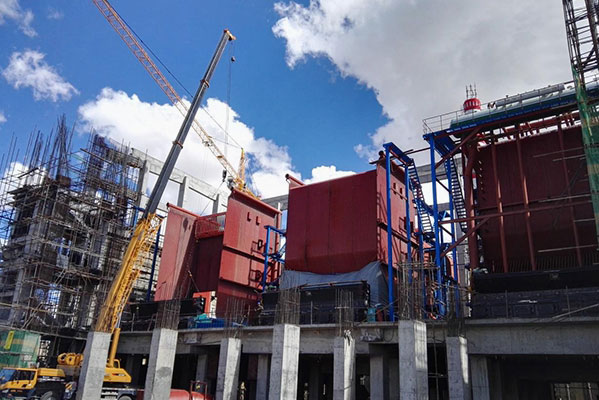 西藏那曲3*58MW（80吨） DHL生物质角管热水锅炉项目