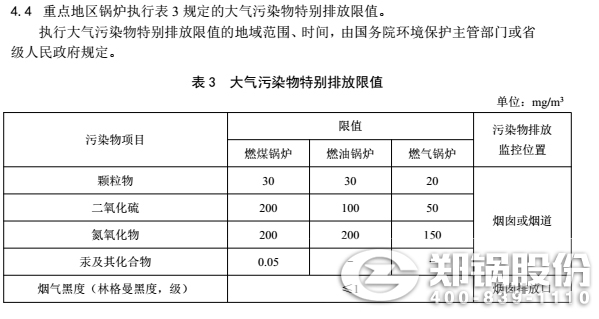 吉林锅炉氮氧化物排放标准