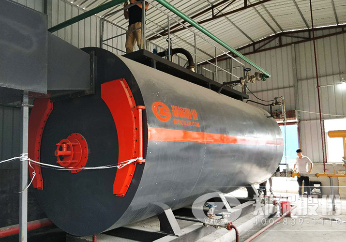 兴源建材6吨WNS卧式燃气蒸汽锅炉项目