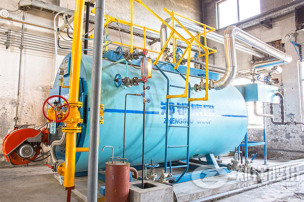 郑州双塔2吨低氮WNS燃气锅炉项目